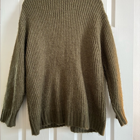 Olive Green Z Supply Josie Women’s Cardigan Sweater Size Large - Picture 4 of 10